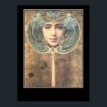 Mirror Mirror Vintage Poster ポスター<br><div class="desc">Painted by Louis Welden Hawkins brautifully done</div>