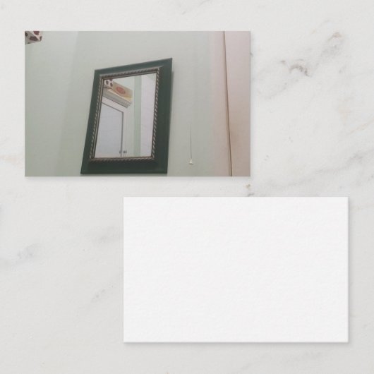 Mirror on the wall business card 名刺 (正面/裏面)