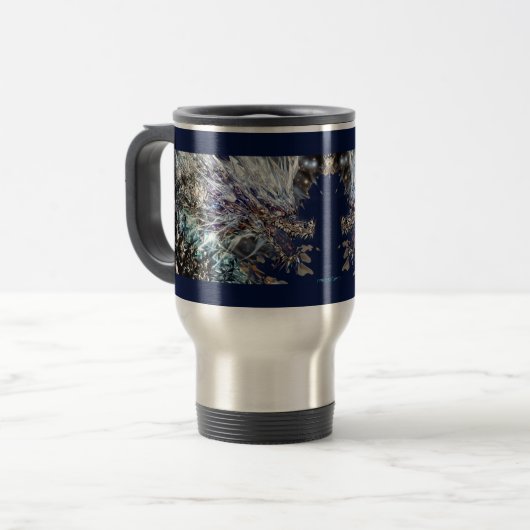 Mirrored Dragon Reflection Mug トラベルマグ (正面左)