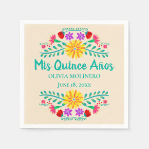 MisのマルメロのAnosのメキシコ人シャンペンQuincenera スタンダードカクテルナプキン