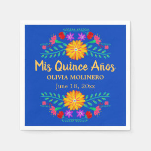 MisのマルメロのAnosのロイヤルブルーのQuinceneraのパーティー スタンダードカクテルナプキン