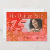 MisのマルメロIの写真のパーティの招待状 招待状 (正面)