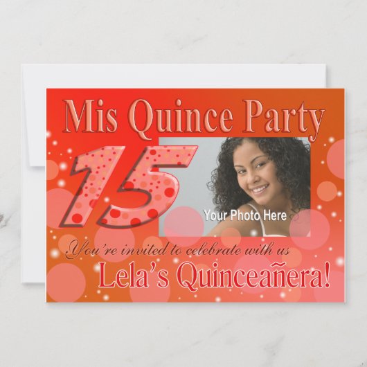 MisのマルメロIの写真のパーティの招待状 招待状 (正面)