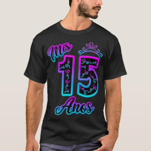 MIS 15アーノスキンセアニェラ15誕生日クィンス Tシャツ