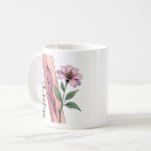 MIS HERIDAS ME HICIERON FLORECER (NOMBRE) EL DOLOR コーヒーマグカップ (正面左)