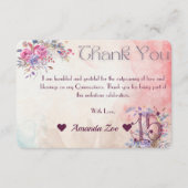 Mis Quinceありがとう サンキューカード (正面)