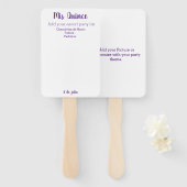 Mis Quinceハンドフカスタマイズァンズ ハンドファン (正面&裏面)