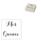 Mis Quince – 木印 ラバースタンプ (押印)