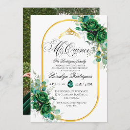 Mis Quince 15誕生日写真 招待状