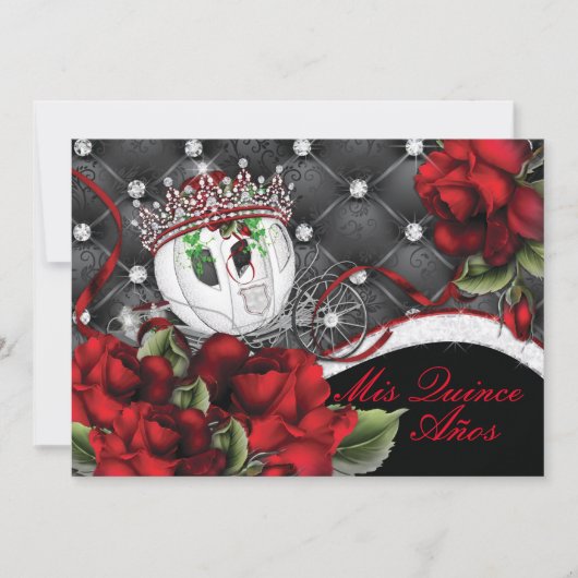 Mis Quince AnosとSweet 16s 招待状 (正面)