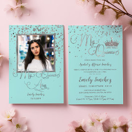 Mis Quince Anos Blue Silverトレンディースペインの写真I 招待状