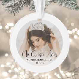 Mis Quince Años Elegant Modern Quinceañera 2 Photo オーナメント