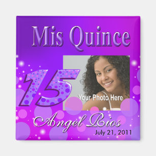 Mis Quince Iフォトパーティーマグネット マグネット