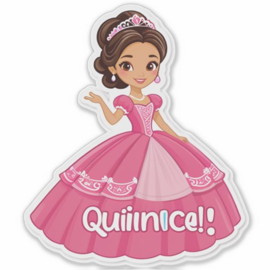 Mis Quince, Mis Reglas!" (Quinceañera) シール (正面)