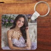Mis Quince Quinceaneraエレガント写真 キーホルダー (裏面)