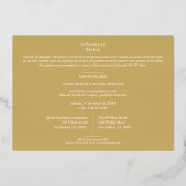 MIS XVアニョスエスパニョール3 Fotos Efecto Encaje Dorado 箔招待状 (裏面)