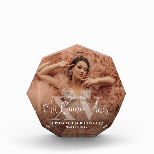 MIS XVアニョスキンセアニラキープサケ15誕生日 フォトブロック (正面)