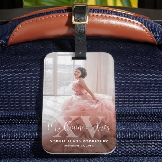 Mis XVアニョスキンセアニラ写真15誕生日Trip ラゲッジタグ (正面インサイチュ2)