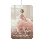 Mis XVアニョスキンセアニラ15誕生日2フォトカー カーエアーフレッシュナー (正面)