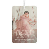 Mis XVアニョスキンセアニラ15誕生日2フォトカー カーエアーフレッシュナー (裏面)