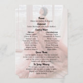 Mis XVアニョスモダン2 Photo Overlay Quinceanera プログラム (裏面)