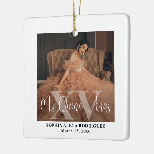 Mis XVアニョス2写真キンセアニラモダンKeepsake セラミックオーナメント (左)