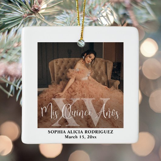 Mis XVアニョス2写真キンセアニラモダンKeepsake セラミックオーナメント