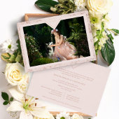 MIS XVスペインのアニョス実在バラ金ゴールドファンシーテクスチャ 箔招待状