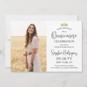 Mis XV Quinceaenera 2モダン写真15誕生日 セーブザデート (裏面)