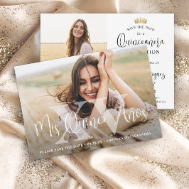 Mis XV Quinceaenera 2モダン写真15誕生日 セーブザデート