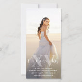 Mis XV Quinceaenera 3モダン写真15誕生日 セーブザデート (正面)