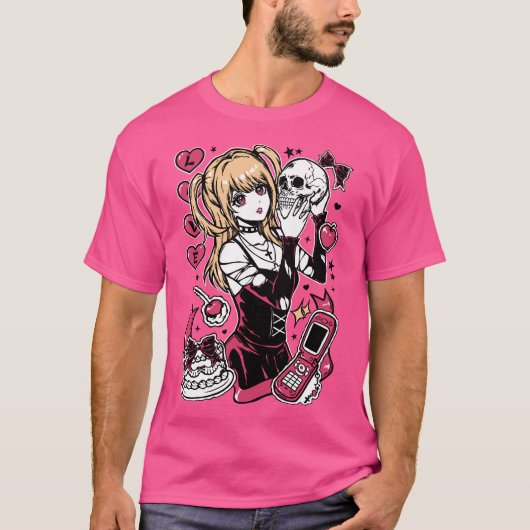 Misa Gótica Chica Anime Tシャツ (正面)