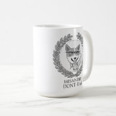 MISANDRYはurのコーヒーで実在しません コーヒーマグカップ (正面右)