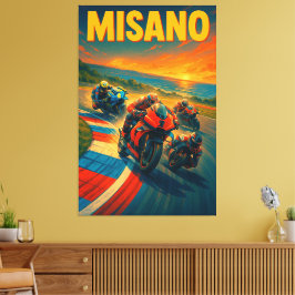 Misano World Circuit Marco Simoncelli MotoGP Itali キャンバスプリント