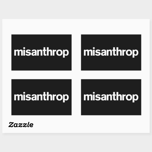 Misanthrop Box Sticker 長方形シール (シート)