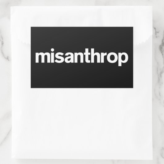 Misanthrop Box Sticker 長方形シール (バッグ)