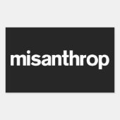 Misanthrop Box Sticker 長方形シール (正面)