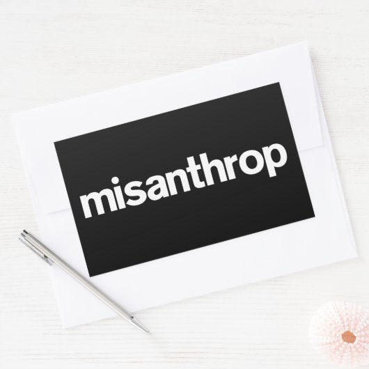 Misanthrop Box Sticker 長方形シール (封筒)