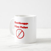 Misanthropyの中心の価値人々の暗闇のユーモア無し コーヒーマグカップ (正面左)