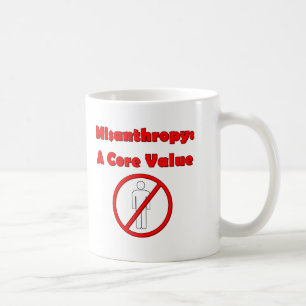 Misanthropyの中心の価値人々の暗闇のユーモア無し コーヒーマグカップ