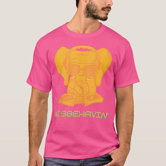 Misbehaving Edm Music Festival Rave Tシャツ (正面)