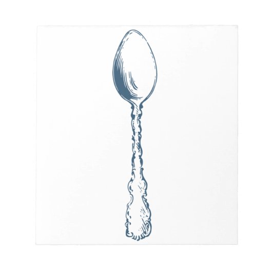 Miscellaneous - Blue Vintage: Spoon ノートパッド (正面)