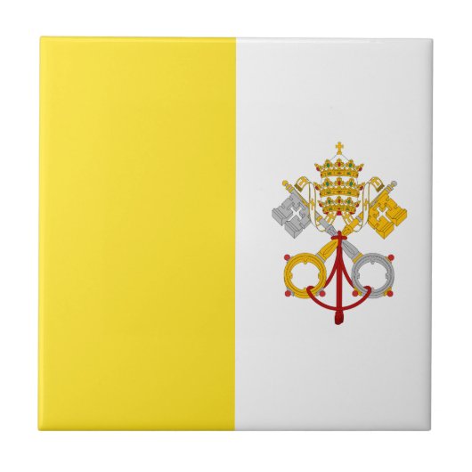 Miscellaneous - Vatican City Flag Pattern タイル (正面)