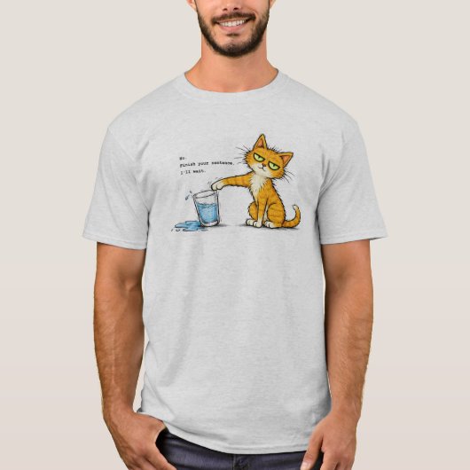 Mischevious Melvin Cat Tシャツ (正面)