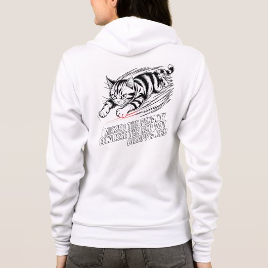  Mischievous Cat Chase - Cat Lover Sports Gift パーカ (裏面)