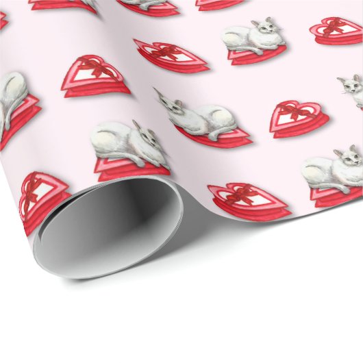 Mischievous Cat Wrapping Paper ラッピングペーパー (ロールコーナー)