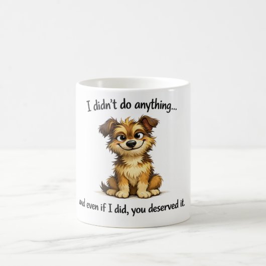 Mischievous Dog Mug コーヒーマグカップ (中央)