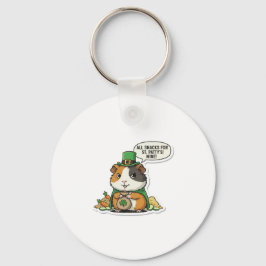 Mischievous Guinea Pig St.Patrick's Day キーホルダー