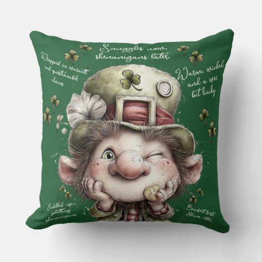 Mischievous Leprechaun  クッション (正面)
