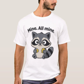 Mischievous Raccoon Meme Cartoon T-Shirt Tシャツ